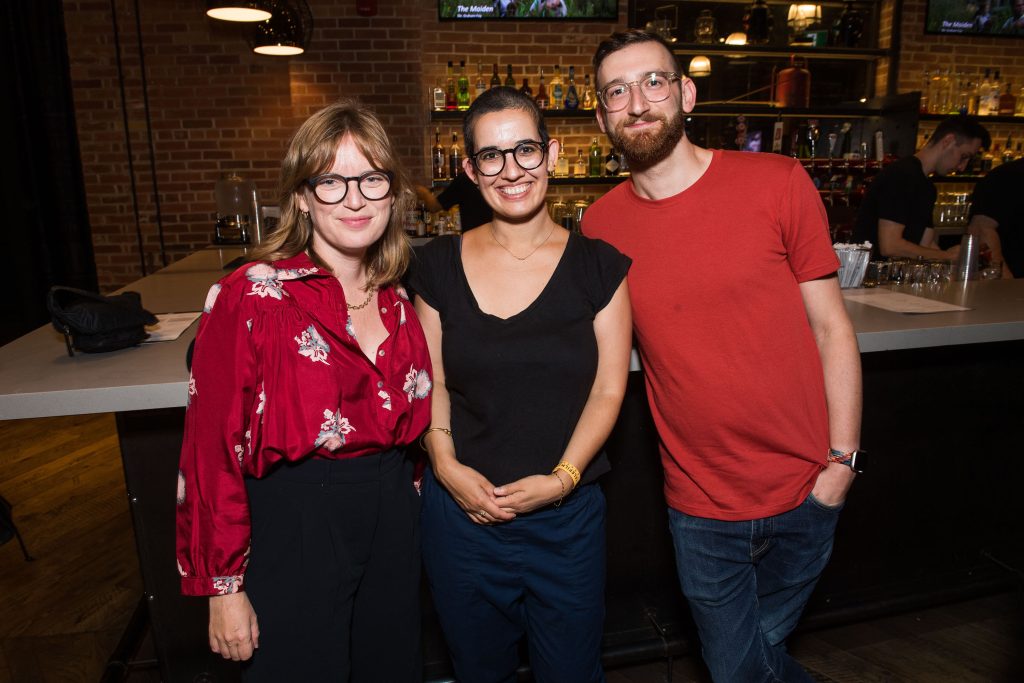 Sarah Polley with critics Soraya Roberts and Cory Atad | Photo by Arthur Mola