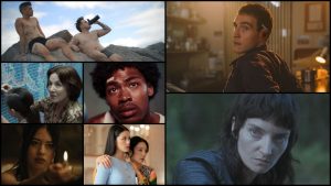 A mosaic features seven film still highlighting different actors.